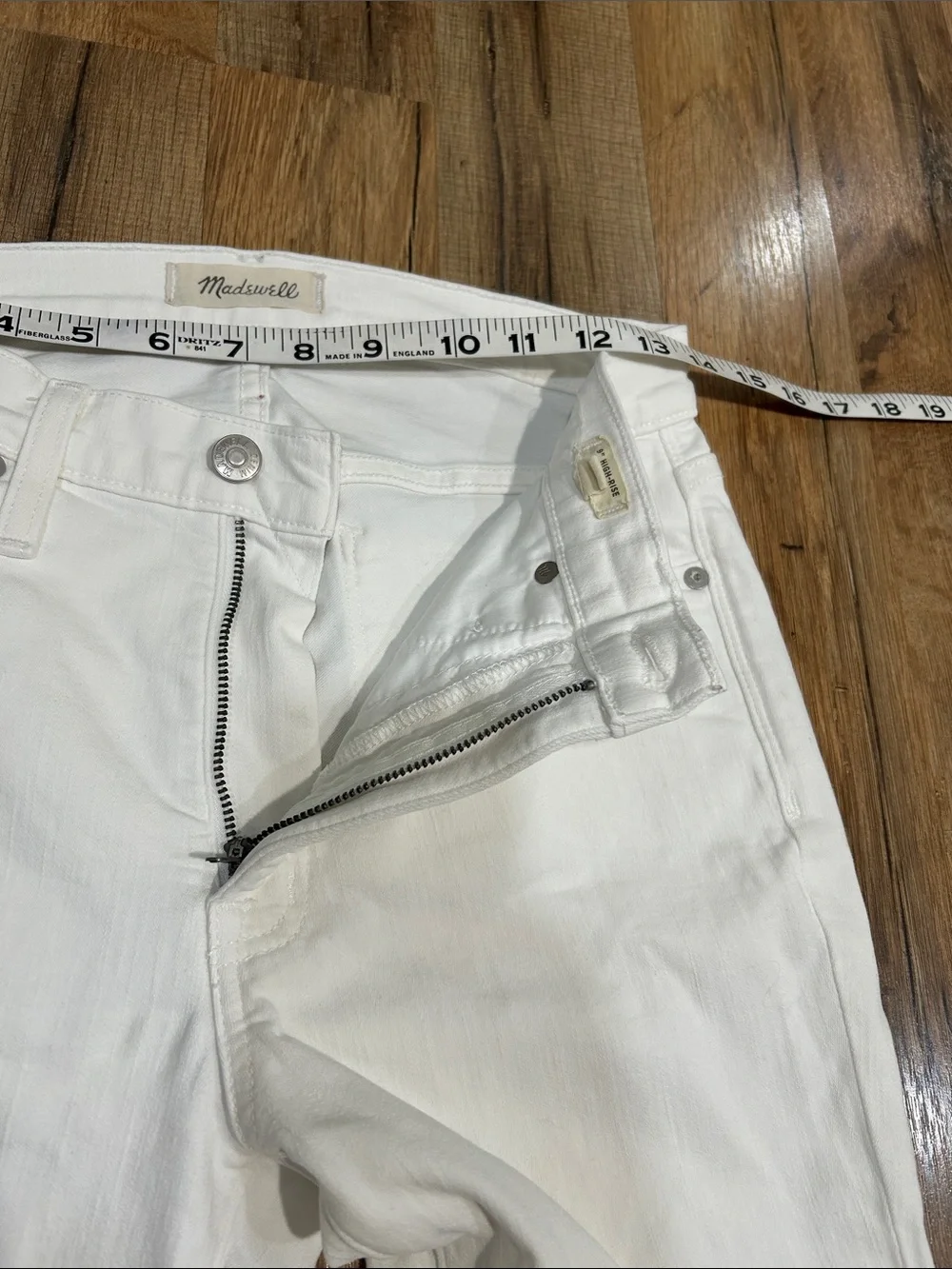 Madewell Women’s White High-Rise Skinny Jeans Sz .28